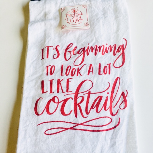 2 It’s Beginning to Look Like Cocktails Tea Towels - Picture 3 of 5